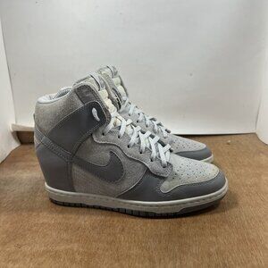 Nike Dunk Sky Hi Canyon Grey Hidden Wedge Sneakers 528899-005 Women's Size 8